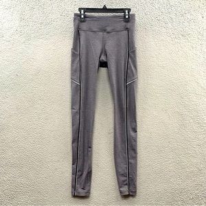 Lululemon Leggings Women’s Size 4 Gray Speed Up Leggings Inseam 28” Side Pockets